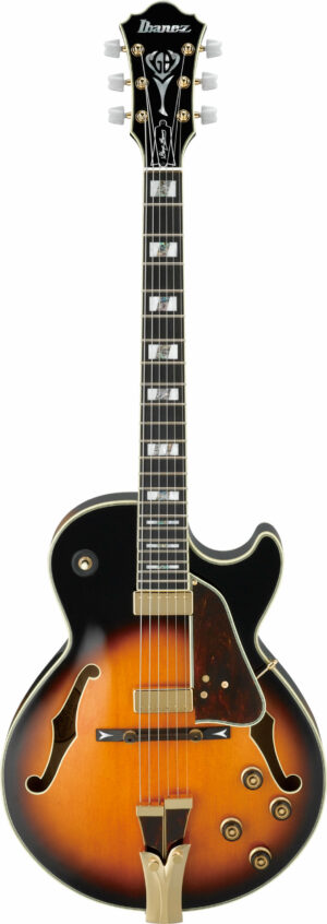 IBANEZ George Benson Signature Hollowbody Gitarre Brown Sunburst + Case MGB100C