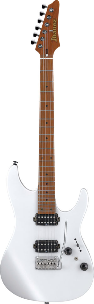 IBANEZ AZ Prestige E-Guitar 6 String Pearl White Flat + Case M20AZ
