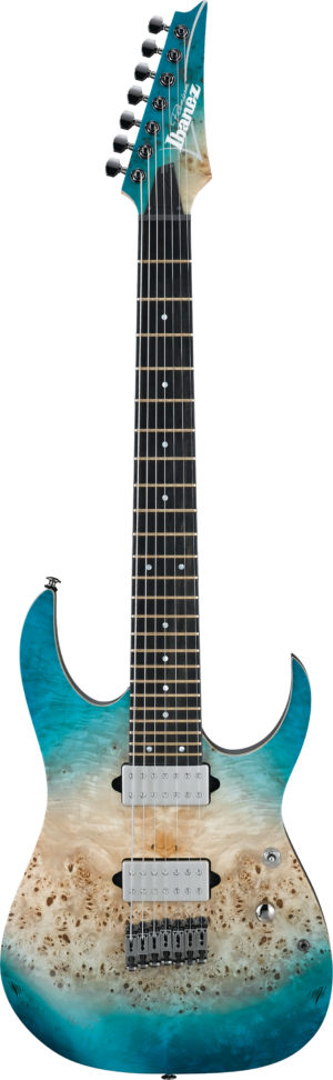 IBANEZ RG Serie E-Gitarre 7 String Caribbean Islet Flat + Gigbag