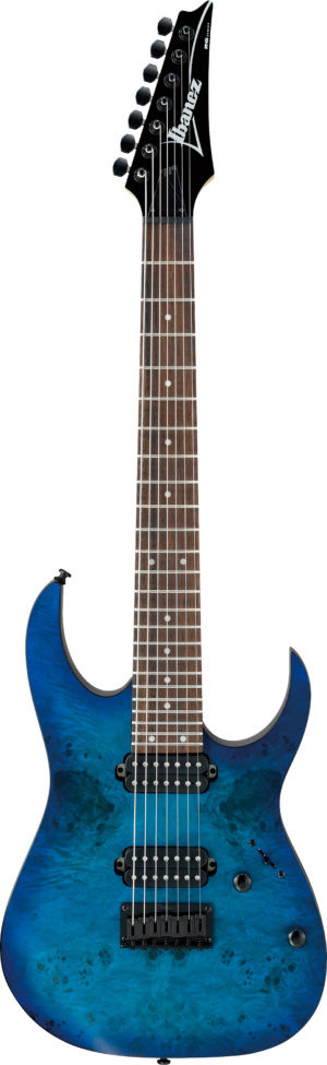 IBANEZ RG Serie E-Gitarre 7 String Saphire Blue Flat Burst