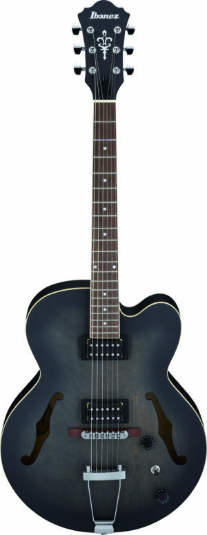 IBANEZ Artcore Full-Hollow Guitar 6 String Transparant Black Flat