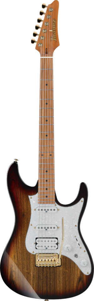 IBANEZ AZ-Serie E-Gitarre 6 String Deep Espresso Burst + Gigbag PGPGB