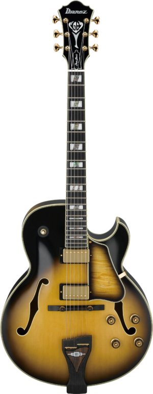 IBANEZ George Benson Signature Hollowbody Gitarre Vintage Yellow Sunburst + Case MF100C