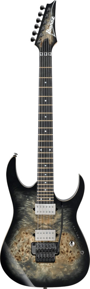 IBANEZ RG Serie E-Gitarre 6 String Charcoal Black Burst + Gigbag PGPGB