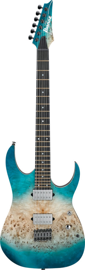 IBANEZ RG Premium Serie E-Gitarre 6 String Caribbean Islet Flat + Gigbag PGPGB