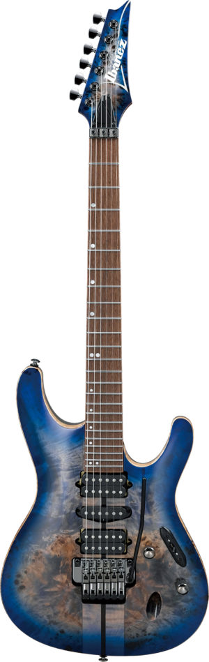 IBANEZ S-Serie Premium E-Gitarre Cerulean Blue Burst + Bag