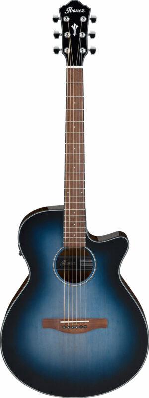 IBANEZ AEG Series Akustik/Elektrische-Gitarre 6 String Indigo Blue Burst High Gloss