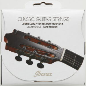 IBANEZ Saiten Set für 6 String Hard Tension .0285/.0327/.0410/.030/.036/044 Clear Nylon / Silverplated Wound