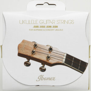 IBANEZ Saiten Set für 4 String Sopran/Konzert Ukulele .025/.032/.036/.028 Black Nylon