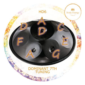 MEINL Sonic Energy Harmonic Art Handpan Dominant 7th Stimmung: D/A/C/D/E/F/G/A