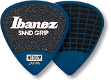 IBANEZ Grip Wizard Series Sand Grip Flat Pick blau 6 Stück