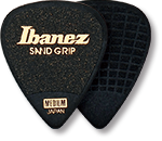 IBANEZ Grip Wizard Series Sand Grip Flat Pick schwarz 6 Stück