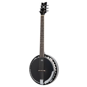 ORTEGA Raven Series Banjo 6 String Lefty Satin Black + Gigbag