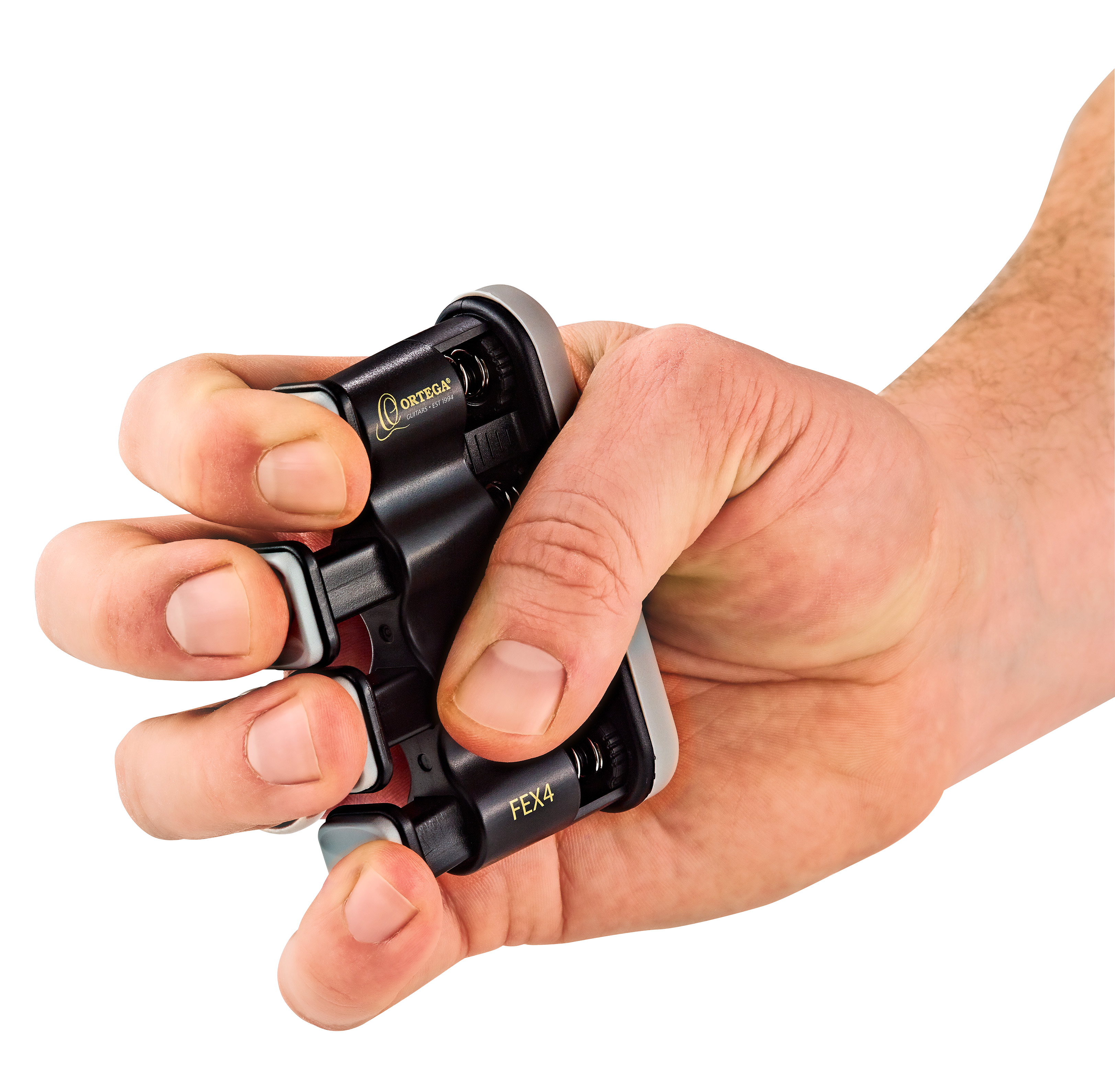 ORTEGA Fingertrainer einstellbare Stärke für 4 Finger