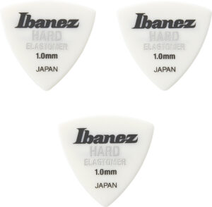 IBANEZ Elastomer Triangel Plektren 1mm Hart 3 Stück