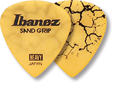 IBANEZ Grip Wizard Series Sand Grip Flat Pick Crack Modell gelb 6 Stück