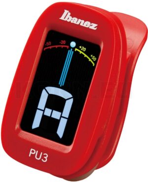 IBANEZ Chromatisches / Automatisches Clip Stimmgerät Red