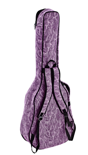 ORTEGA Gigbag für 4/4 Gitarre Denim Look Purple