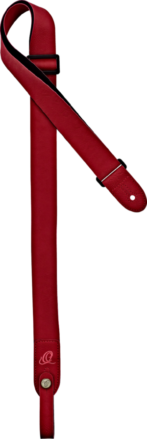 ORTEGA Vegan Series Ukulele Strap Red + Bonus CONNECT-XX