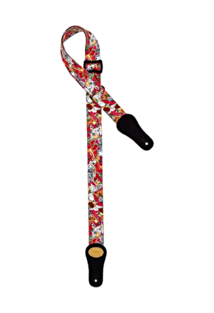 KEIKI Nylon-Ukulelengurt mit Wildleder 37mm "El Muerto"