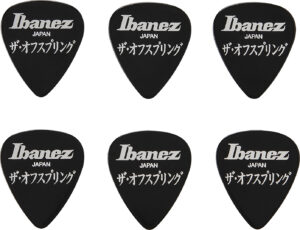 IBANEZ Signature Picks The Offspring Heavy 1,0mm schwarz aus celluloid 6er Pack