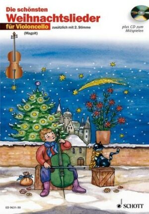 Die schönsten Weihnachtslieder (+CD) für 1-2 Violoncelli (mit Text)