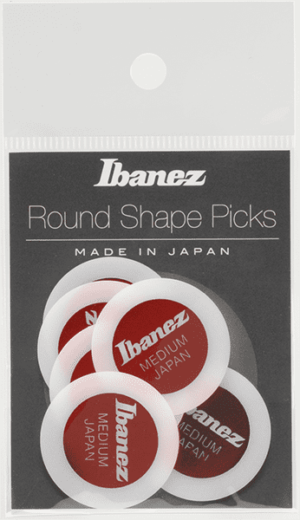 IBANEZ Round Pick 0,8mm 6 Stück weiß