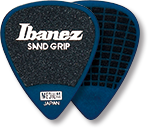 IBANEZ Grip Wizard Series Sand Grip Flat Pick blau 6 Stück