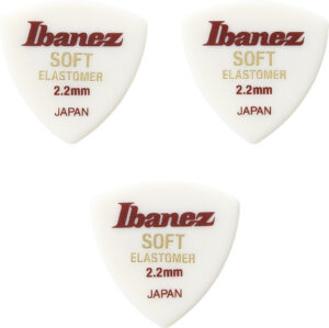 IBANEZ Elastomer Triangel Plektren 2,2mm Soft 3 Stück