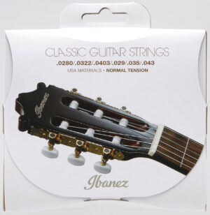 IBANEZ Saiten Set für 6 String Normal Tension .0280/.0322/.0403/.029/.035/.043 Clear Nylon / Silverplated Wound