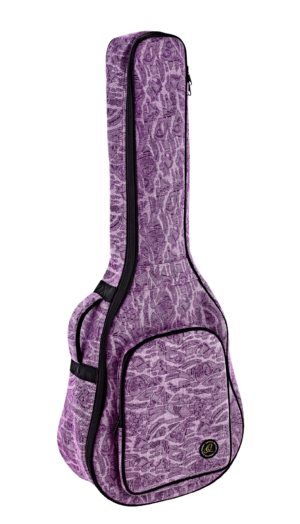 ORTEGA Dreadnought Gigbag Purple Jeans Style - 10mm Polsterung