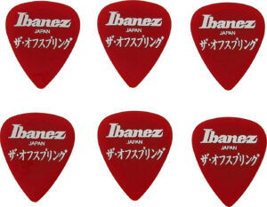 IBANEZ Signature Picks The Offspring Heavy 1,0mm rot aus celluloid 6er Pack