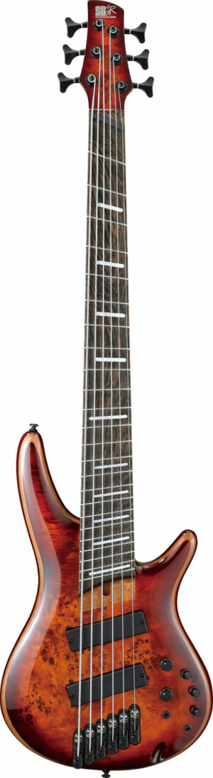 IBANEZ E-Bass SR-Serie Bass Workshop 6 String Multi Scale Brown Topaz Burst