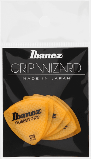 IBANEZ Grip Wizard Series Rubber Grip Pick gelb 6 Stück