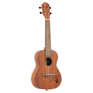 ORTEGA Bonfire Serie Konzert Ukulele mit Lasergravur