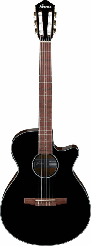 IBANEZ AEG Series Akustik/Elektrische-Gitarre 6 String Black High Gloss