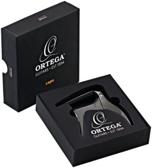 ORTEGA Kapodaster curved "Special Edition" black chrome inkl. Gift Box
