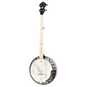 ORTEGA Raven Series Banjo 5 String Lefty Transparent Charcoal + Gigbag