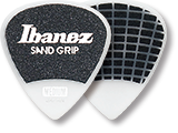 IBANEZ Grip Wizard Series Sand Grip Flat Pick weiß 6 Stück