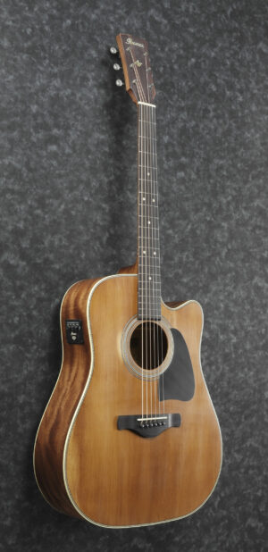 IBANEZ Artwood Vintage Akustik/Elektrische Gitarre 6 String Antique Natural Semi-Gloss Thermo Aged