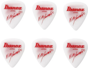 IBANEZ Kiko Loureiro Signature Picks 1,2mm Polyacetal 6 Stück weiß