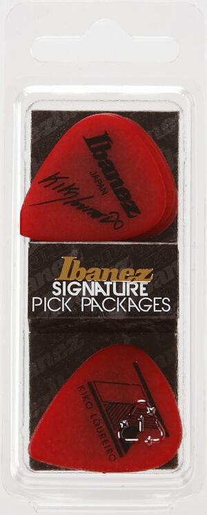 IBANEZ Kiko Loureiro Signature Picks 1,2mm Polyacetal 6 Stück rot