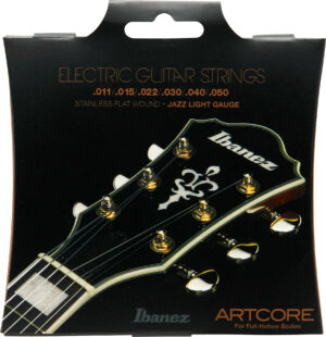 IBANEZ Saitensatz E-Gitarre Artcore Stainless Flat Wound 6-Saiter für Full-Hollow Bodies / Jazz Light 11-50