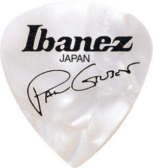 IBANEZ Picks Signature Series - Paul Gilbert 6 Stück Pearl White 1,0mm heavy