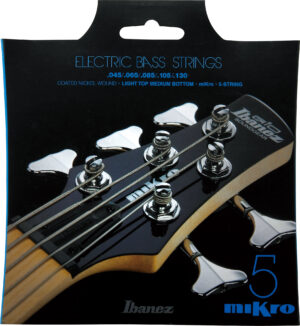 IBANEZ Saiten Set für 5 String Mikro Bass 28.6" Mensur .045/.065/.085/.105/.130 Nickel Wound