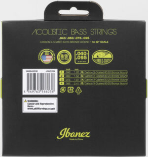IBANEZ Carbon X-Coated Strings für 32" Mensur Akustik Bass 040-095 80/20 Bronze