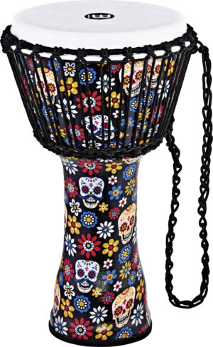 MEINL Percussion Travel Series Djembe 10" Day of the Dead Finish Synthetikfell