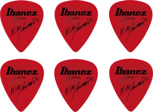 IBANEZ Kiko Loureiro Signature Picks 1,2mm Polyacetal 6 Stück rot