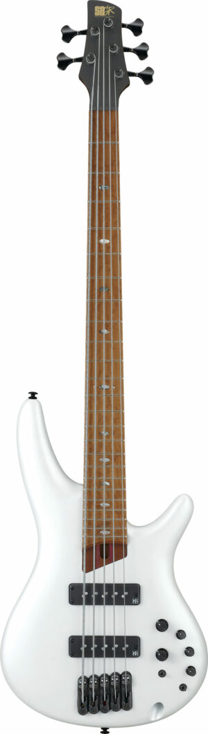 IBANEZ SR-Series E-Bass 5 String Pearl White Matte + Gigbag