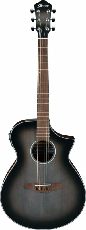 IBANEZ AEW Series Akustikgitarre 6 String Transparent Charcoal Burst High Gloss